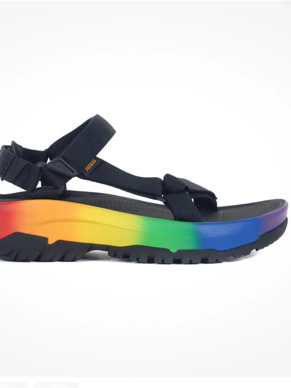 Teva Unisex Hurricane XLT2 Ampsole Brite Black/Rainbow Sandals, M12/W14, NWOT